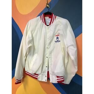 Vintage Hartwell 1987 Pan Am Games Indianapolis Coca-Cola Snap Jacket Size Large